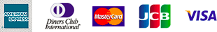 VISA・MASTER・JCB・AMEX・DINERS